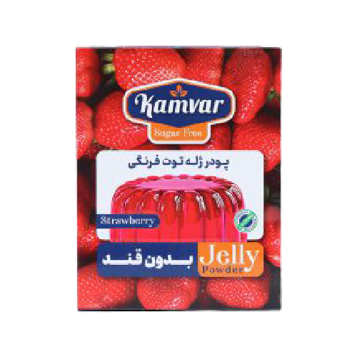 پودر ژله توت فرنگی کامور