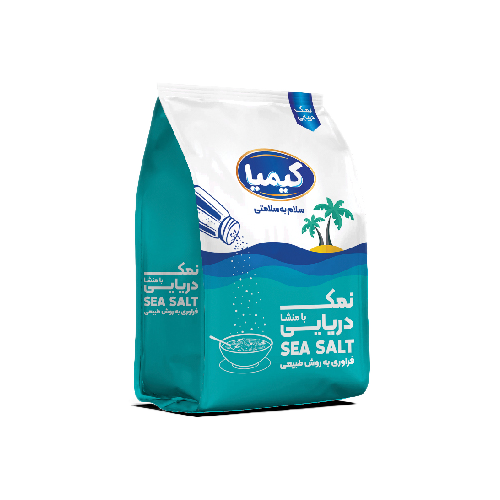 نمک دریایی متالایز سلفونی 1 کیلوگرمی فیروزه ای رنگ کیمیا